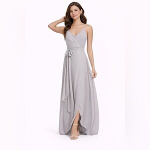 Joanna August Soft Gray Maxi Dress